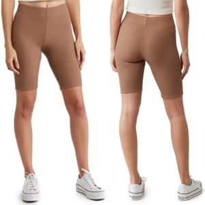 NWT GOOD AMERICAN HIGH RISE LOUNGE BIKER SHORT